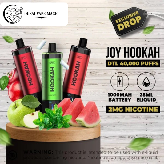 JOY Hookah DTL 40,000 Puffs Disposable Vape | Dubai Vape Magic