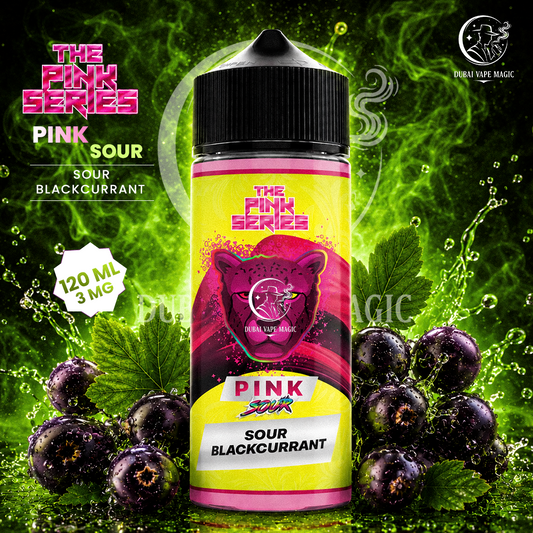 The Pink Series – Pink Sour Blackcurrant E-Liquid (120ml, 3mg) – Dubai & UAE