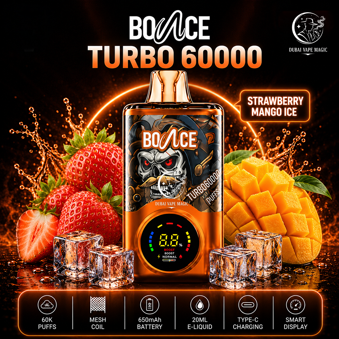 Bounce Turbo 60000 Puffs Disposable Vape – Dubai, UAE
