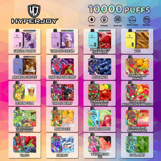 Hyperjoy 10000 Puffs Disposable Vape in UAE