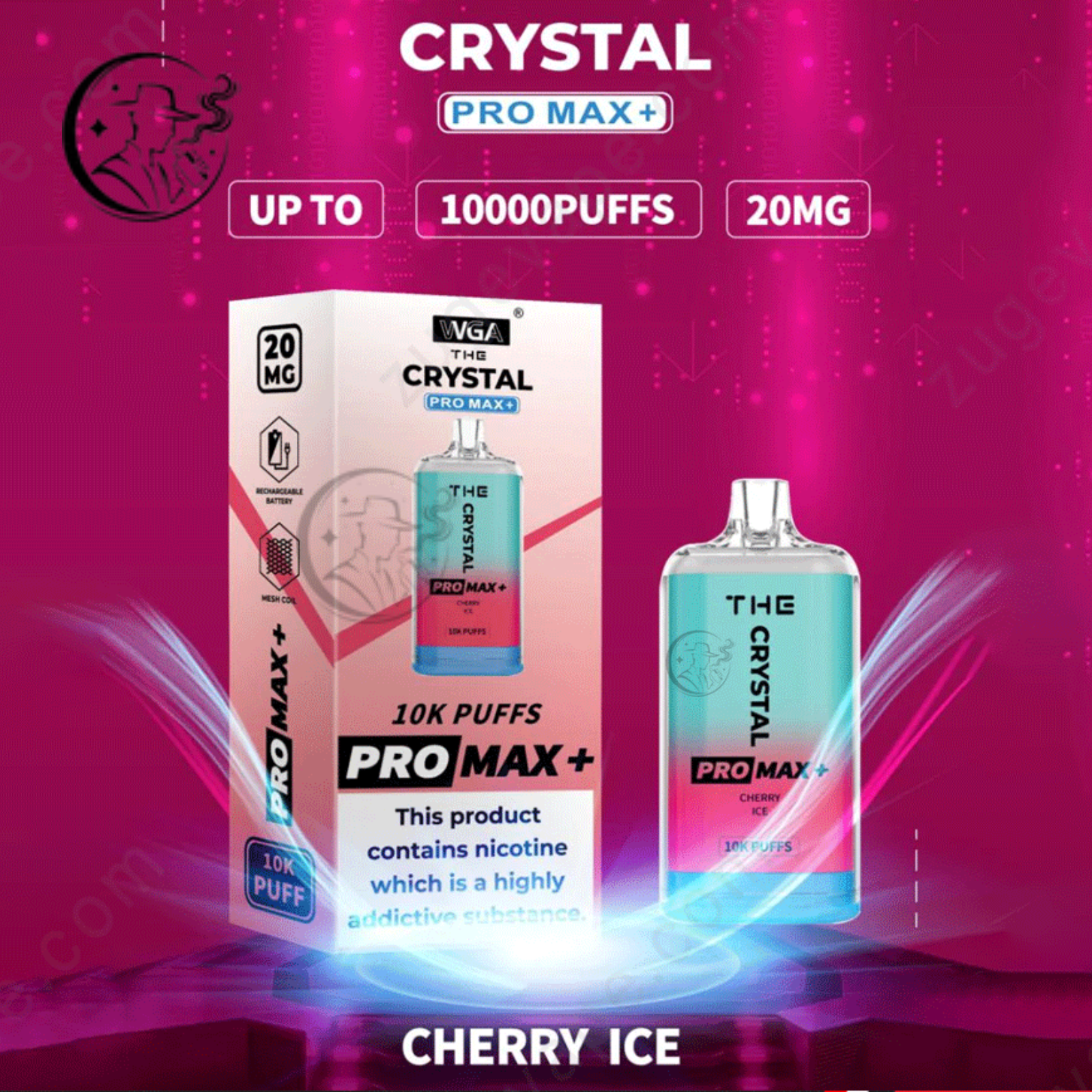WGA Crystal Pro Max Extra 10000 Puffs Vape UAE Dubai