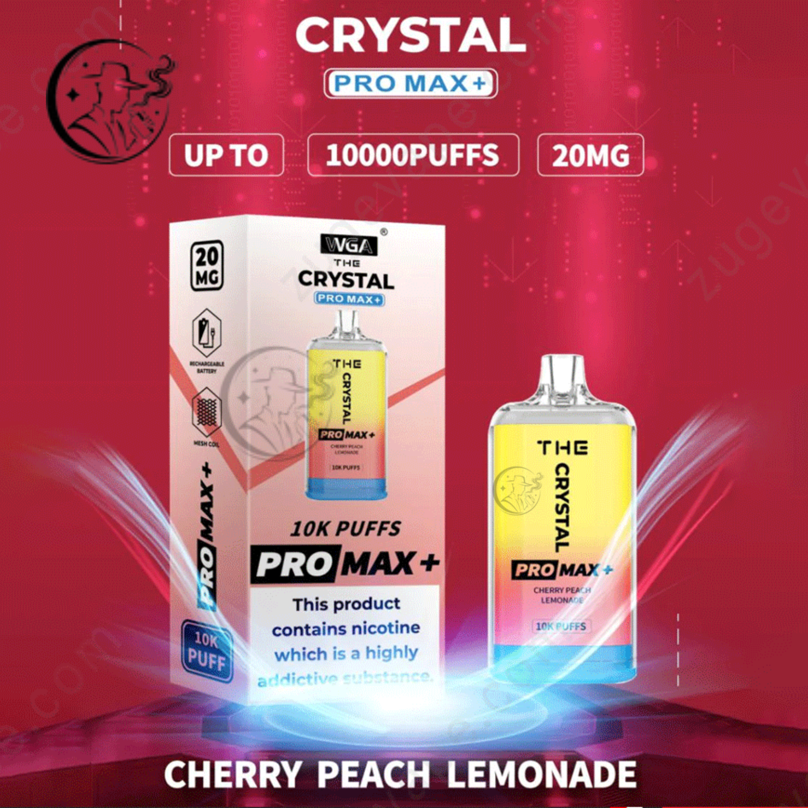 WGA Crystal Pro Max Extra 10000 Puffs Vape UAE Dubai