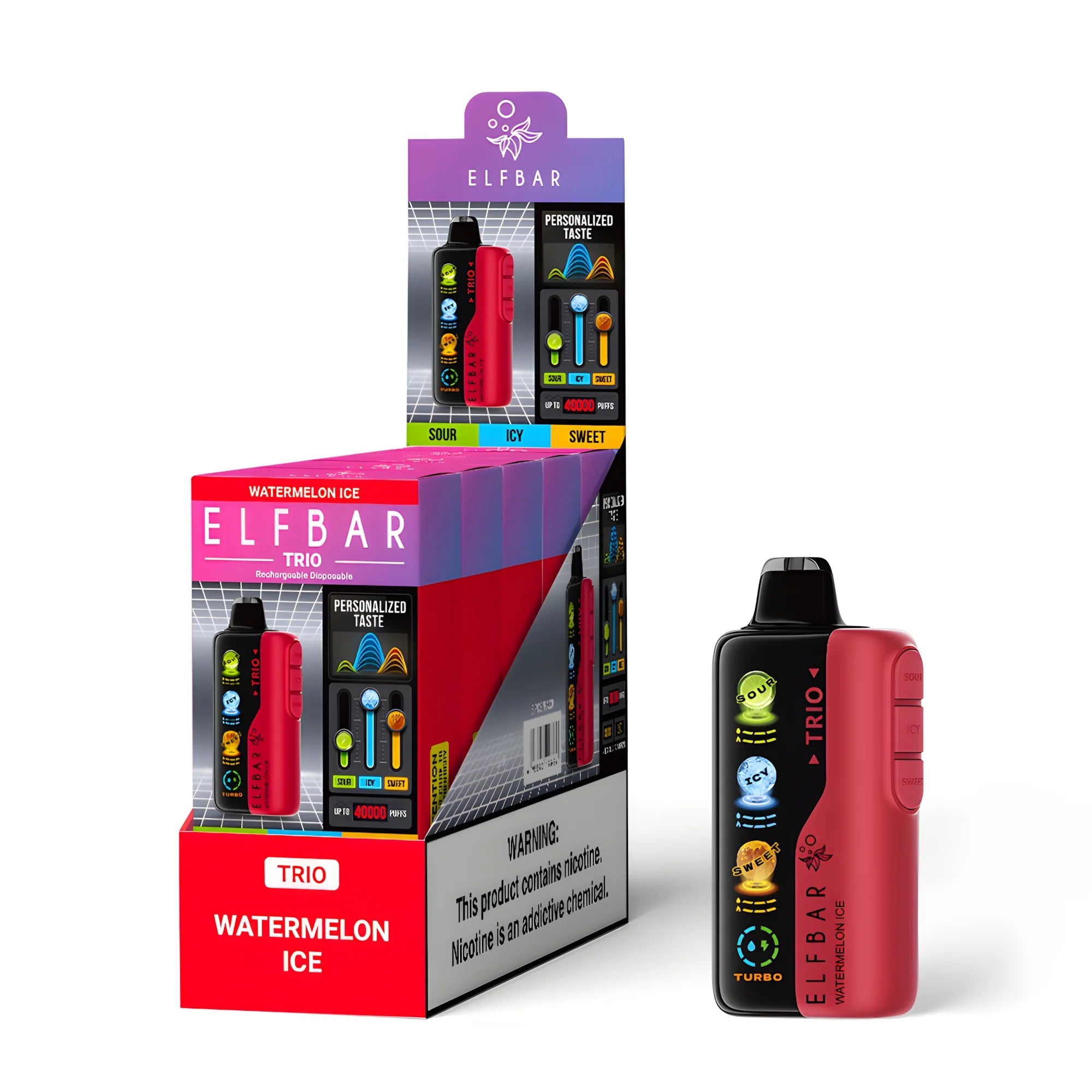 Buy ELFBAR TRIO 40000 Puffs Disposable Vape in Dubai