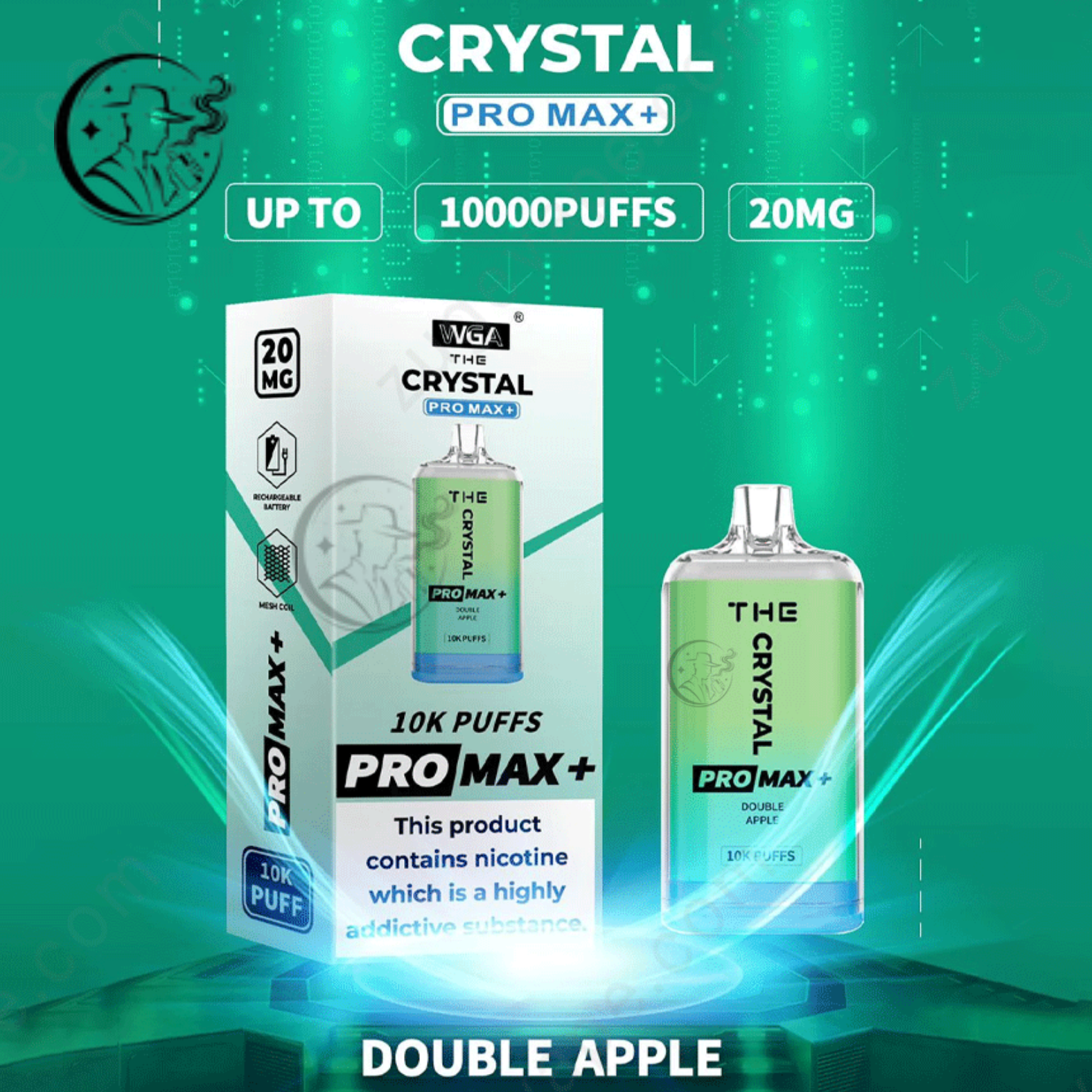 WGA Crystal Pro Max Extra 10000 Puffs Vape UAE Dubai