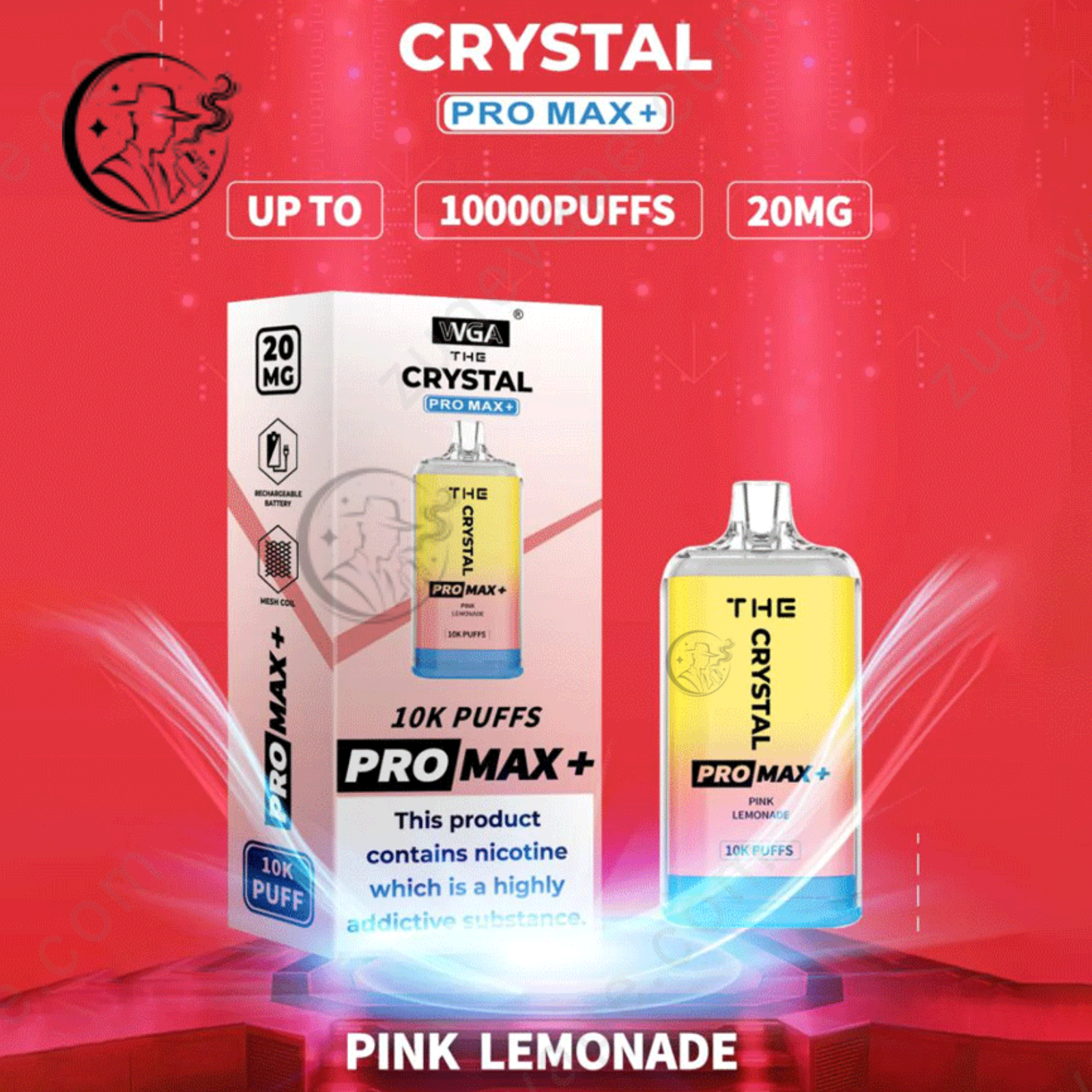 WGA Crystal Pro Max Extra 10000 Puffs Vape UAE Dubai