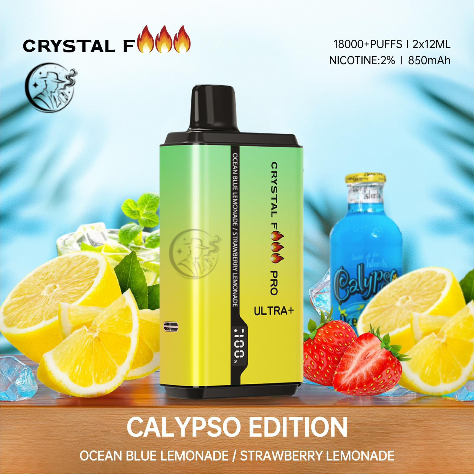 CRYSTAL Fire Pro Ultra 18000 Puffs Vape UAE – Buy Online