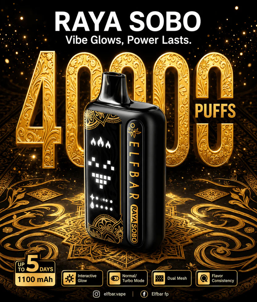 Buy ELFBAR Raya Sobo 40000 Puffs Disposable Vape | Dubai, UAE