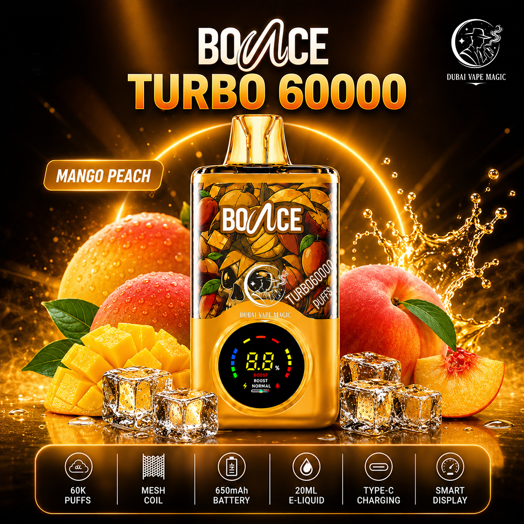 Bounce Turbo 60000 Puffs Disposable Vape – Dubai, UAE