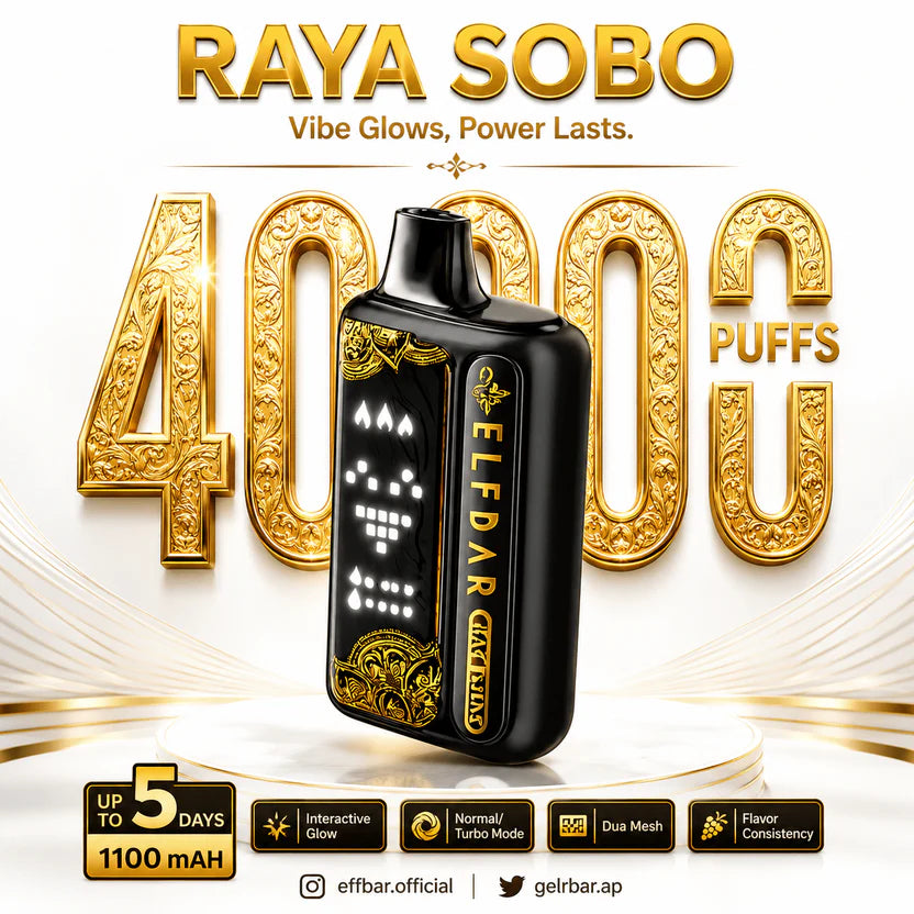 Buy ELFBAR Raya Sobo 40000 Puffs Disposable Vape | Dubai, UAE