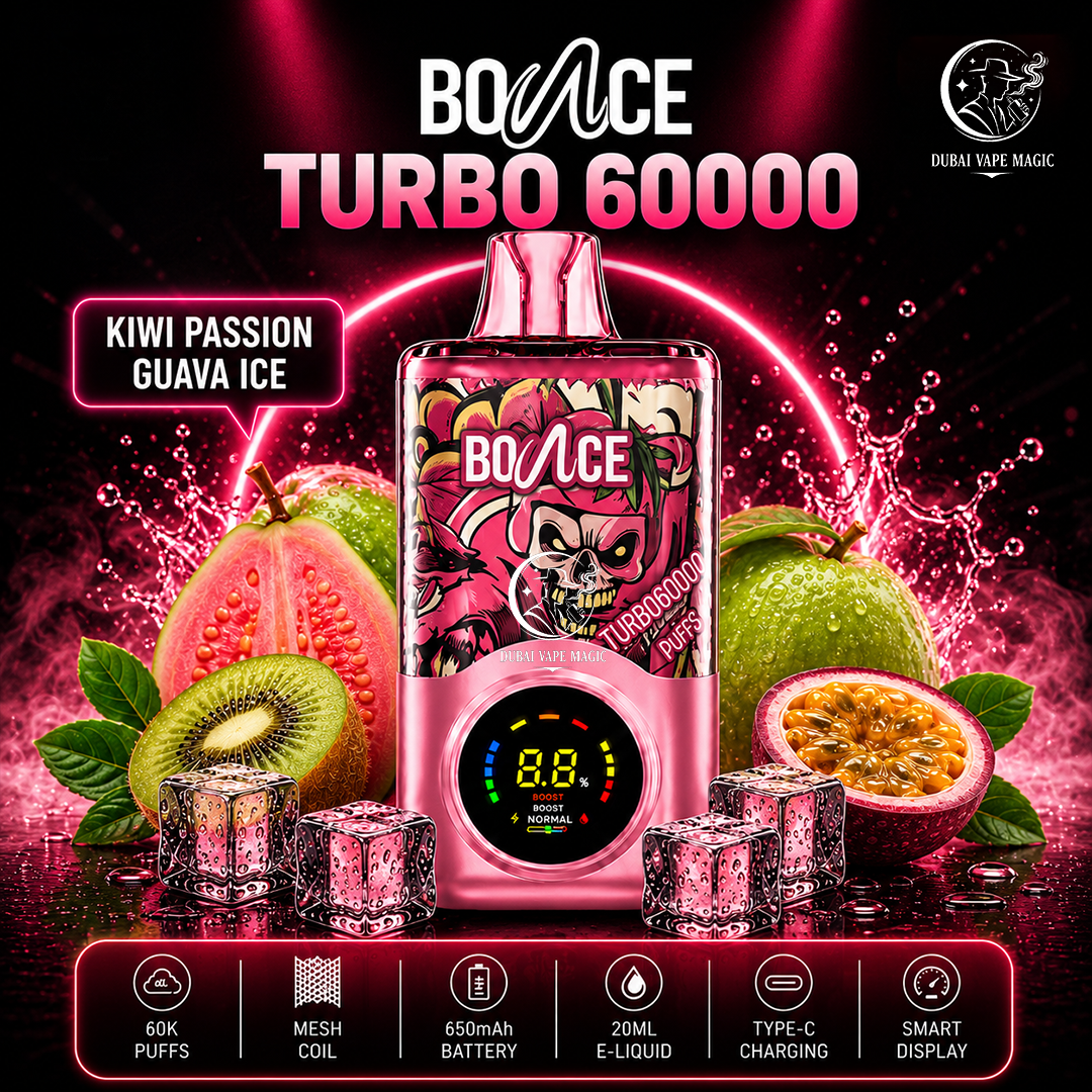 Bounce Turbo 60000 Puffs Disposable Vape – Dubai, UAE