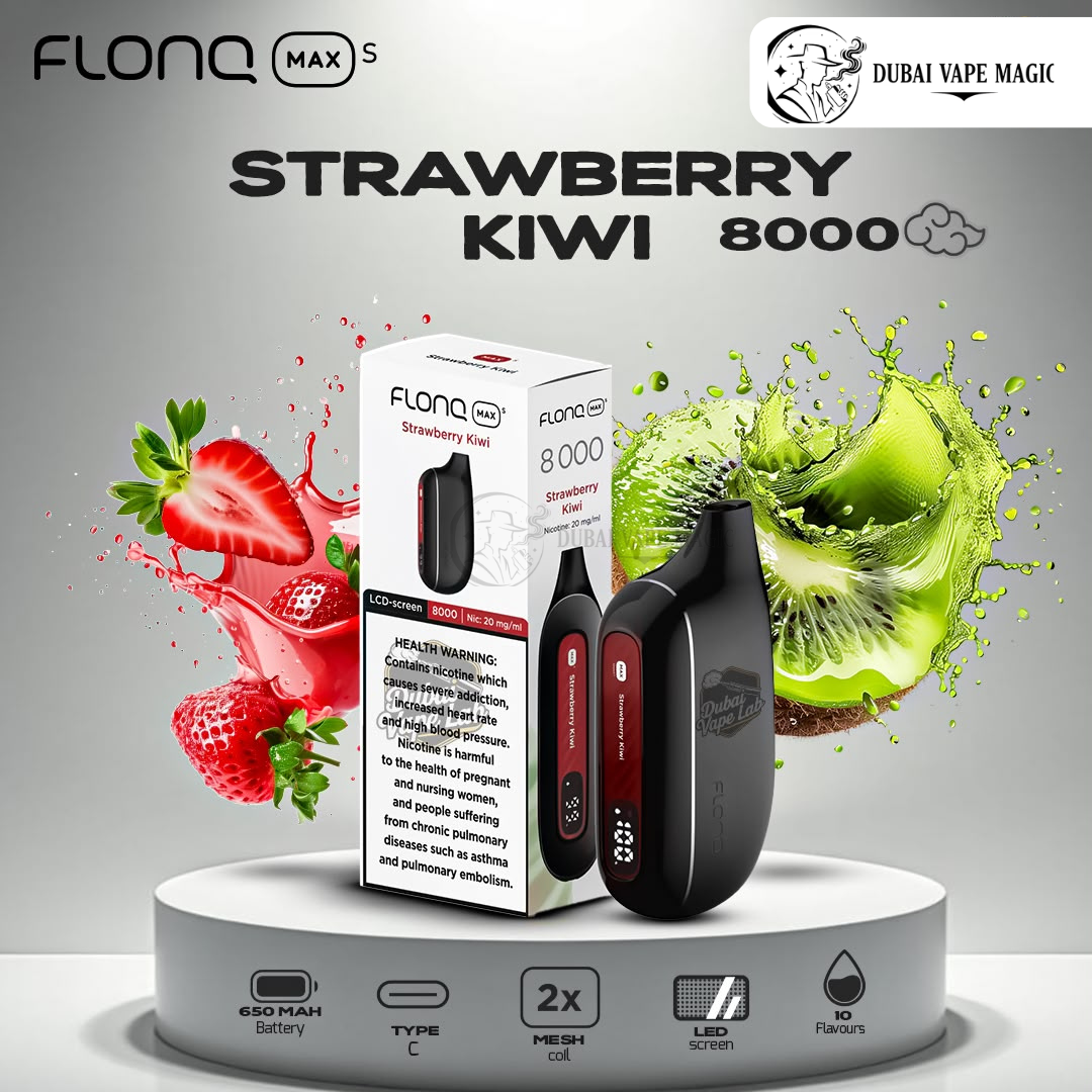 FLONQ Max S 8000 Puffs Disposable Vape – Premium Smart Vape in Dubai