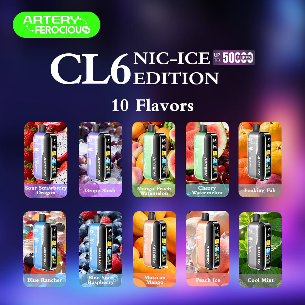 Artery Ferocious CL6 50000 Puffs Vape UAE | Fast UAE Delivery
