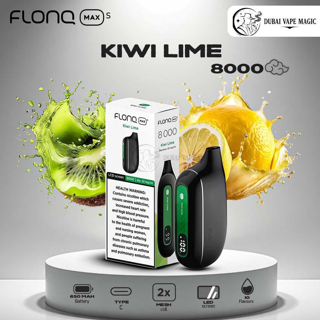 FLONQ Max S 8000 Puffs Disposable Vape – Premium Smart Vape in Dubai