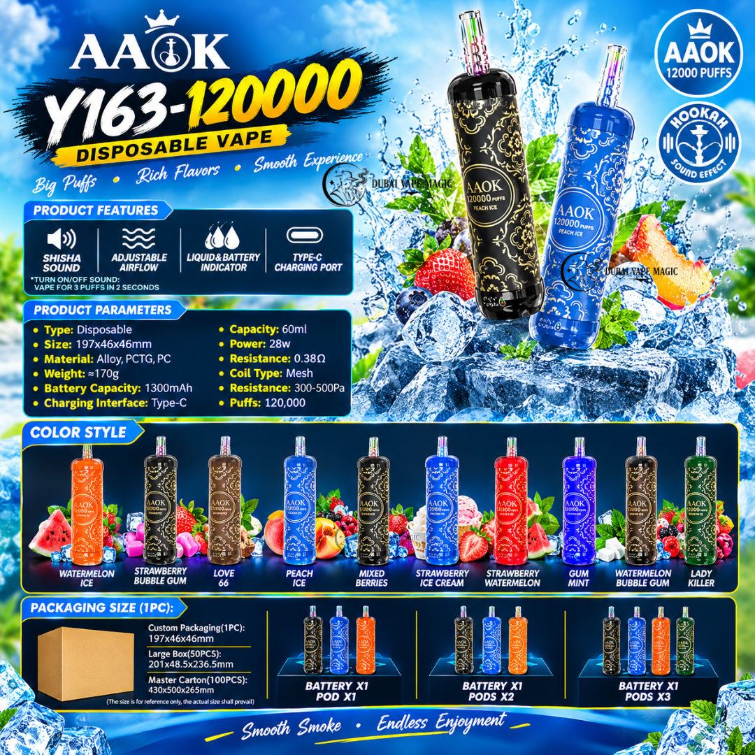 AAOK 120000 Puffs Disposable Vape | Dubai Vape Magic