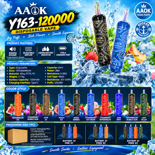 AAOK 120000 Puffs Disposable Vape | Dubai Vape Magic