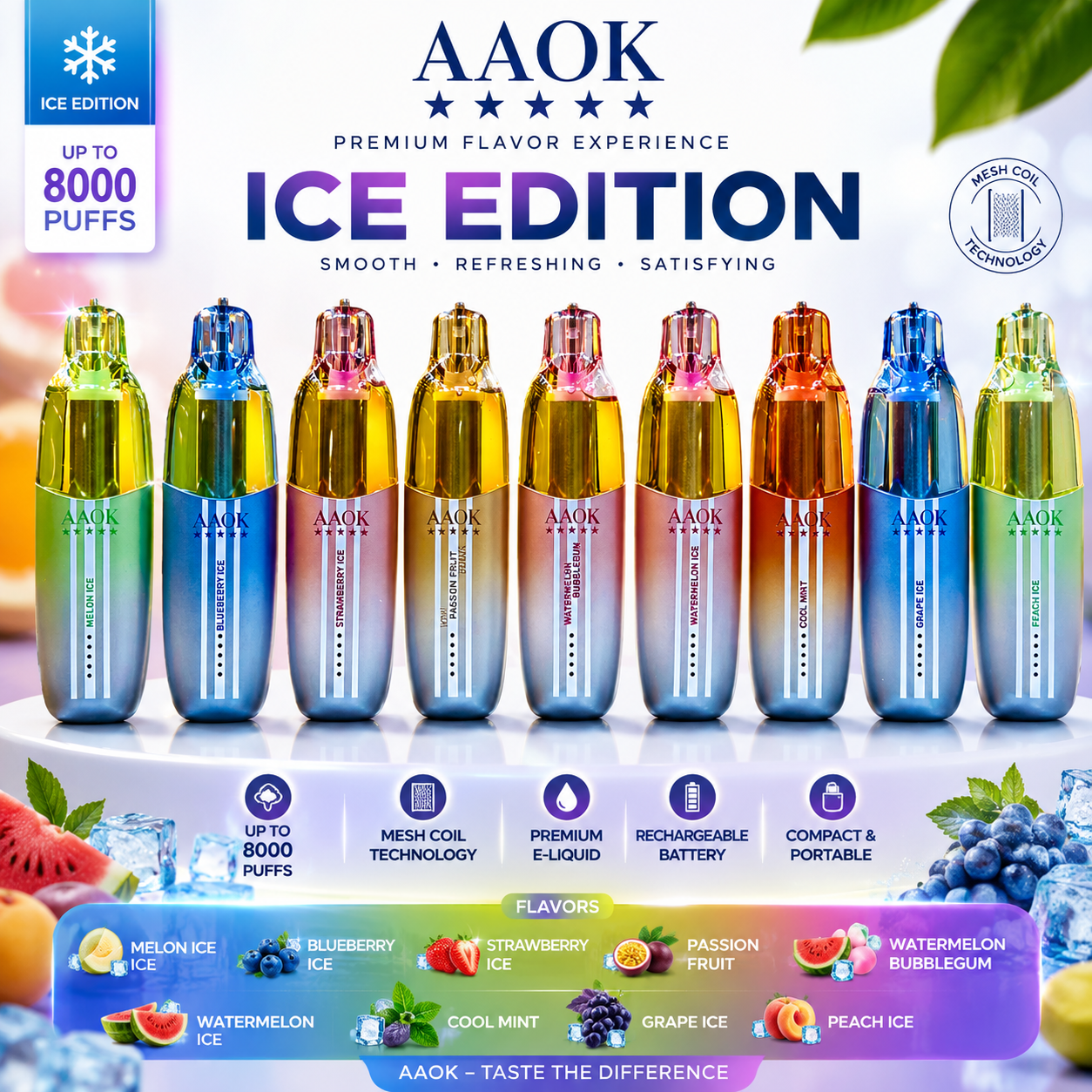 AAOK 25K Puffs Disposable Vape 20mg