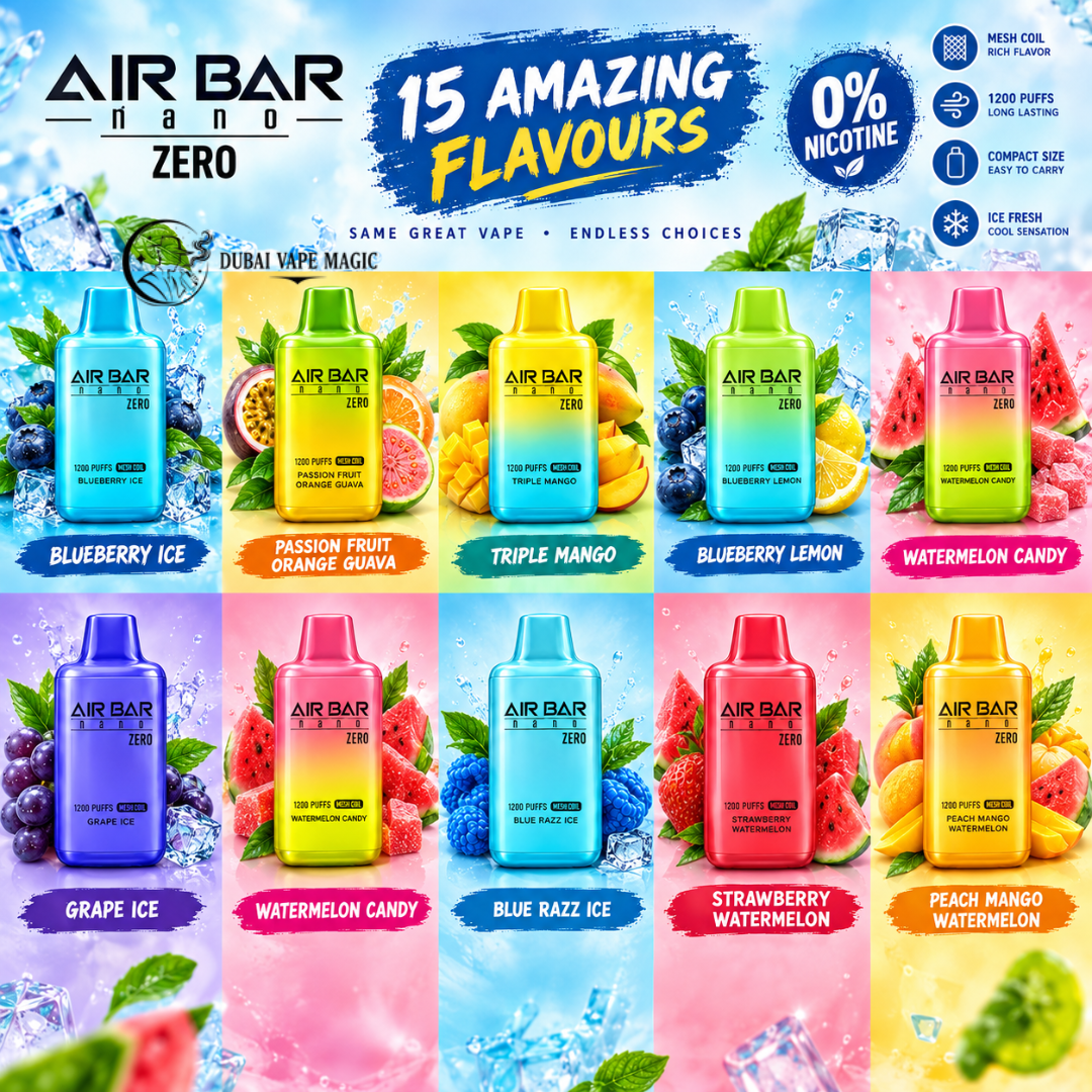 Air Bar Nano Zero 1200 Puffs 0mg Vape | Dubai Vape Magic