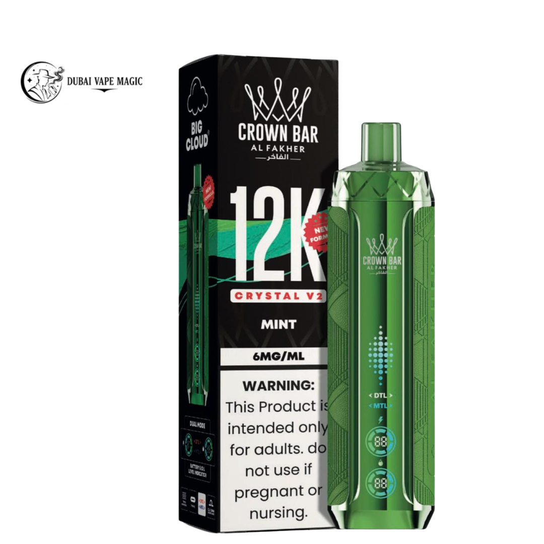 Al Fakher Crown Bar 12K Crystal V2 Vape Dubai | 12000 Puffs
