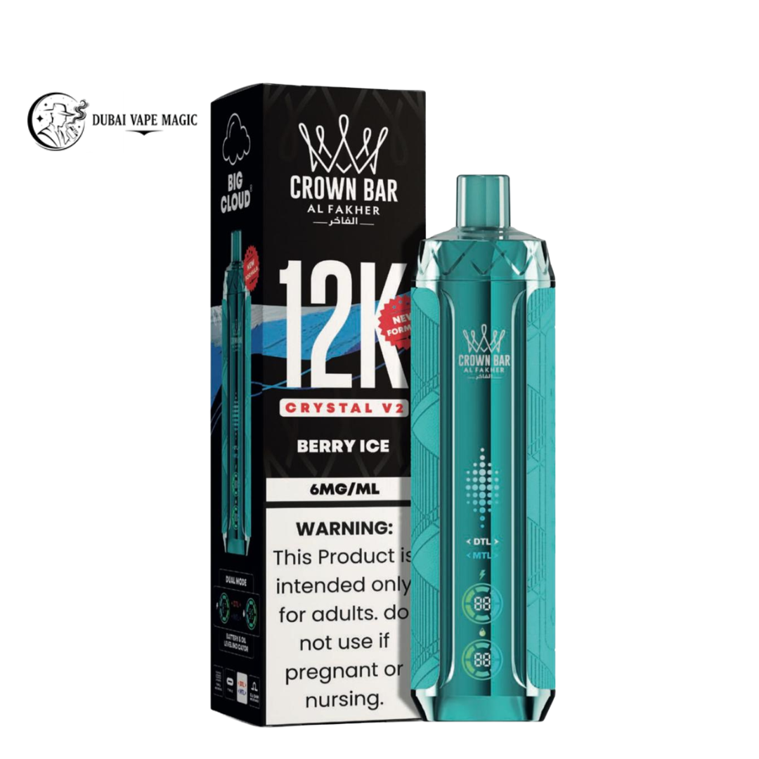 Al Fakher Crown Bar 12K Crystal V2 Vape Dubai | 12000 Puffs