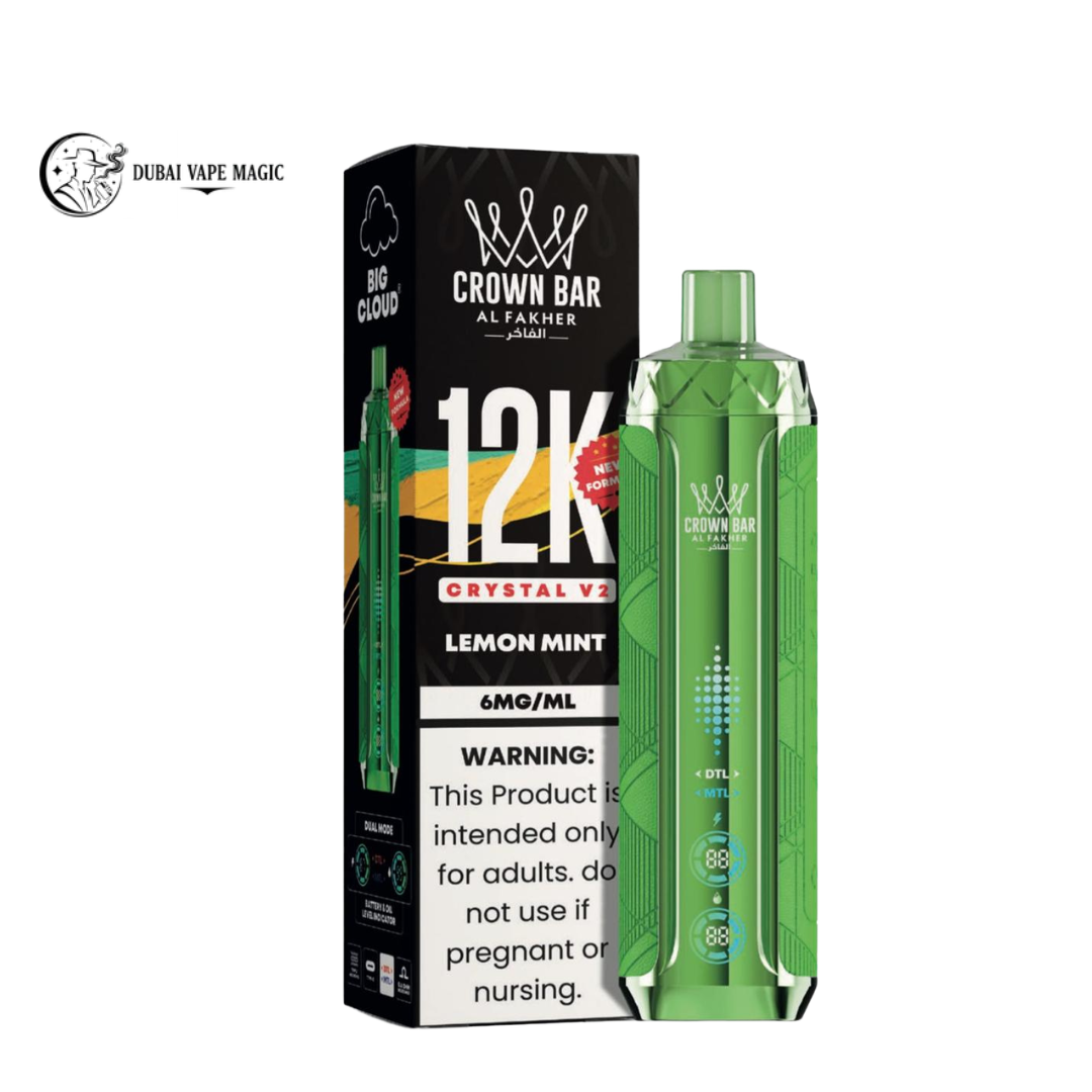 Al Fakher Crown Bar 12K Crystal V2 Vape Dubai | 12000 Puffs
