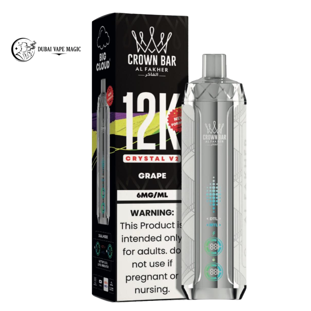Al Fakher Crown Bar 12K Crystal V2 Vape Dubai | 12000 Puffs