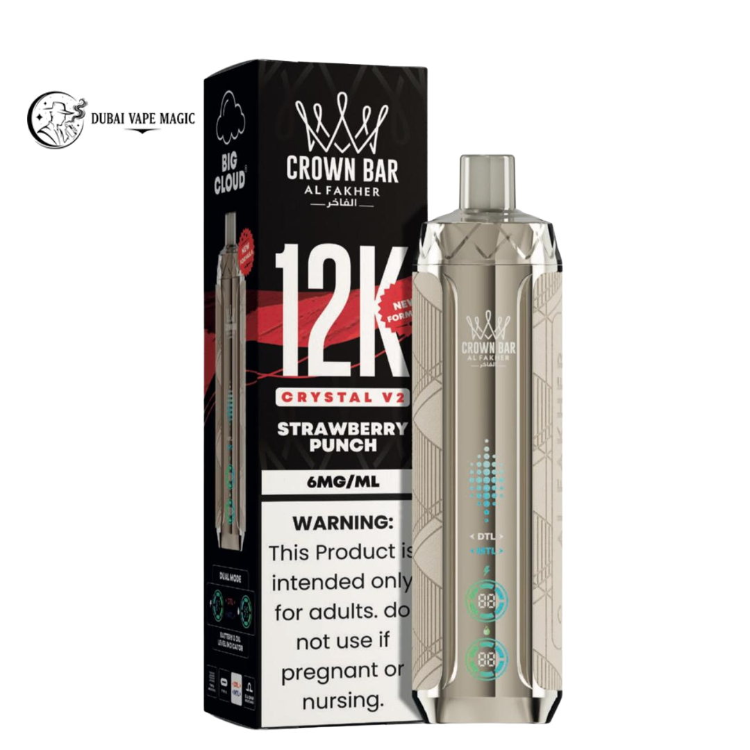 Al Fakher Crown Bar 12K Crystal V2 Vape Dubai | 12000 Puffs