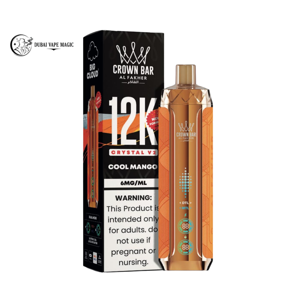Al Fakher Crown Bar 12K Crystal V2 Vape Dubai | 12000 Puffs