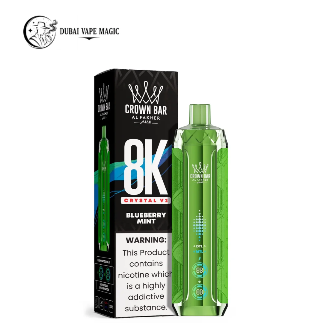 Al Fakher Crown Bar 8K Crystal V2 Vape | Dubai & UAE Delivery