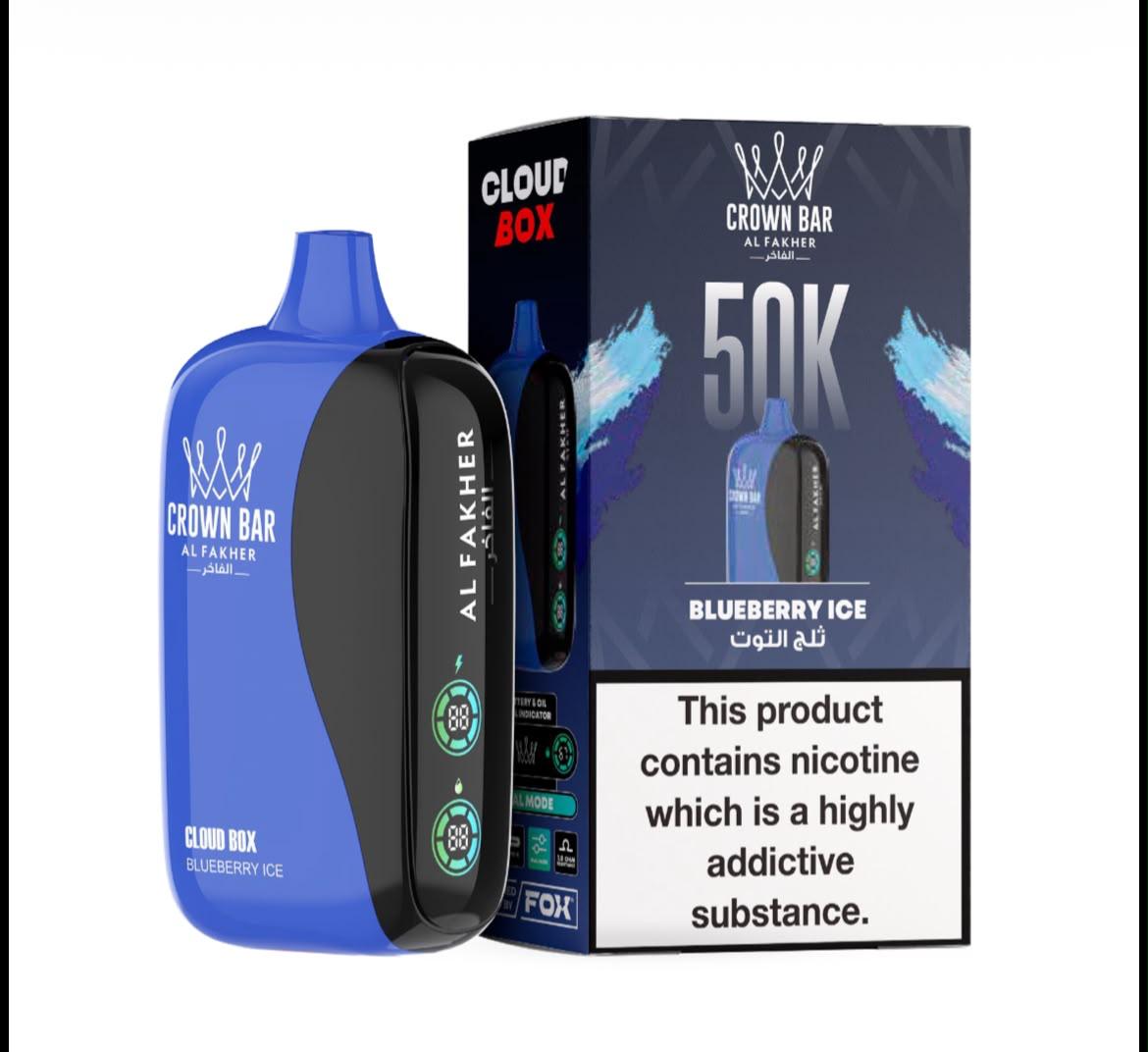 Al Fakher Crown Bar Cloud Box 50K Disposable Vape All Flavors Dubai Vape Magic