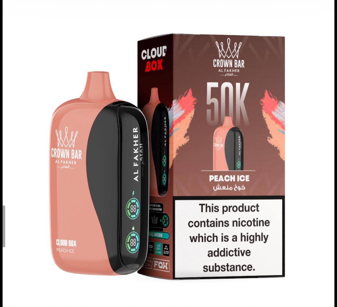 Al Fakher Crown Bar Cloud Box 50K Disposable Vape All Flavors Dubai Vape Magic