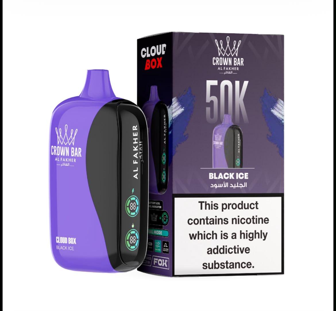 Al Fakher Crown Bar Cloud Box 50K Disposable Vape All Flavors Dubai Vape Magic