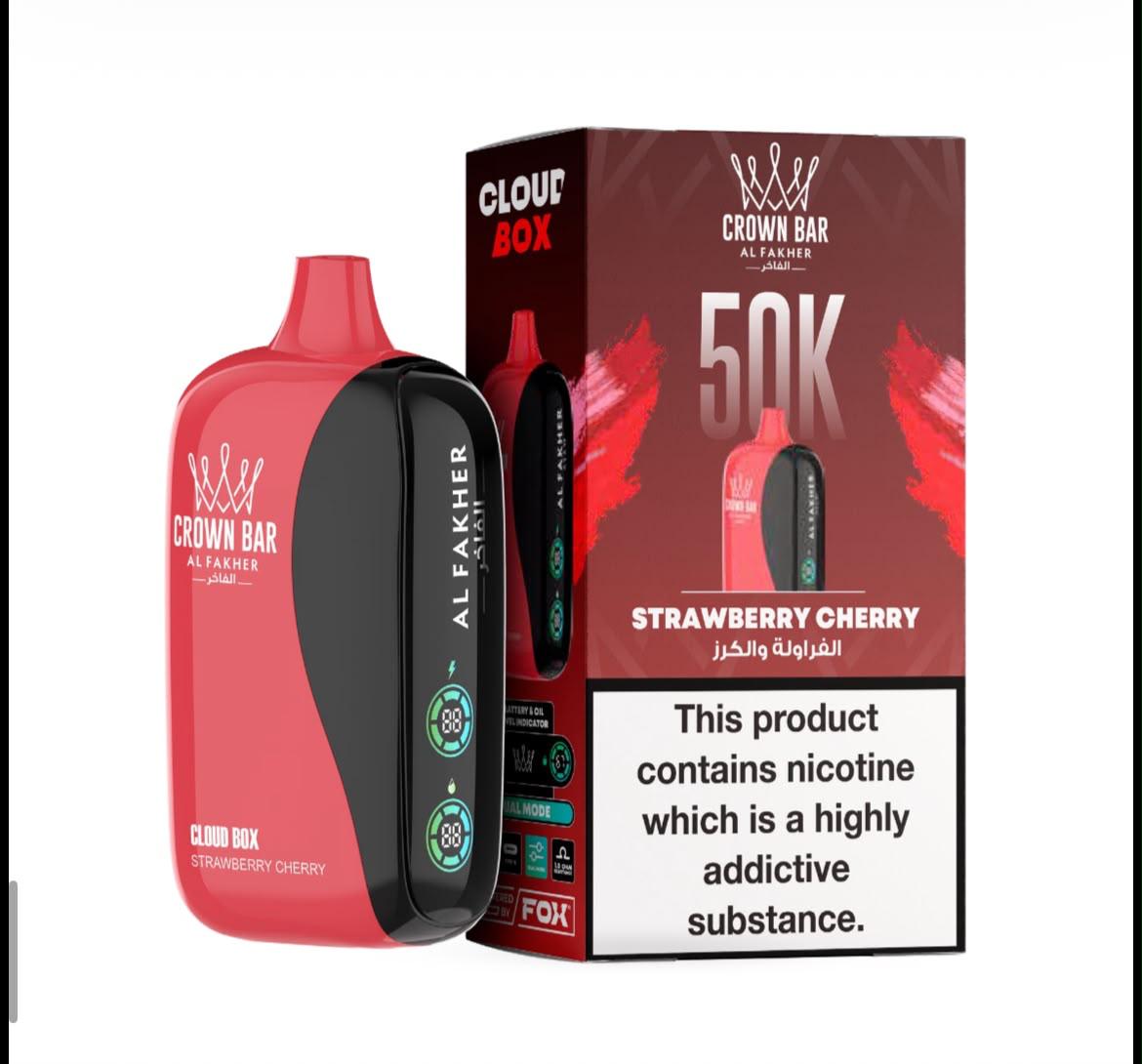 Al Fakher Crown Bar Cloud Box 50K Disposable Vape All Flavors Dubai Vape Magic