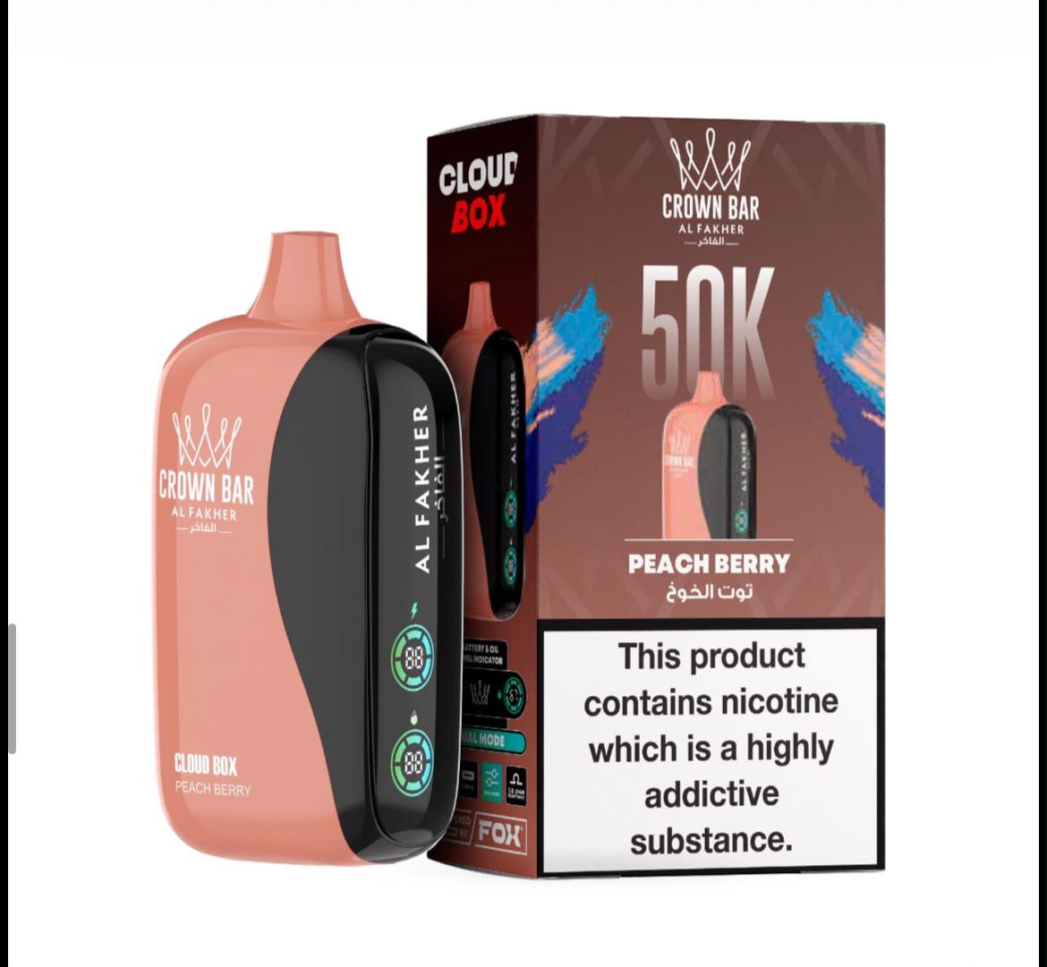 Al Fakher Crown Bar Cloud Box 50K Disposable Vape All Flavors Dubai Vape Magic