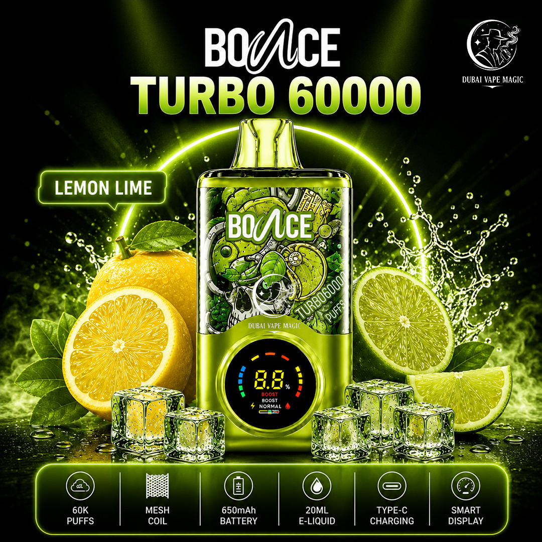 Bounce Turbo 60000 Puffs Disposable Vape – Dubai, UAE