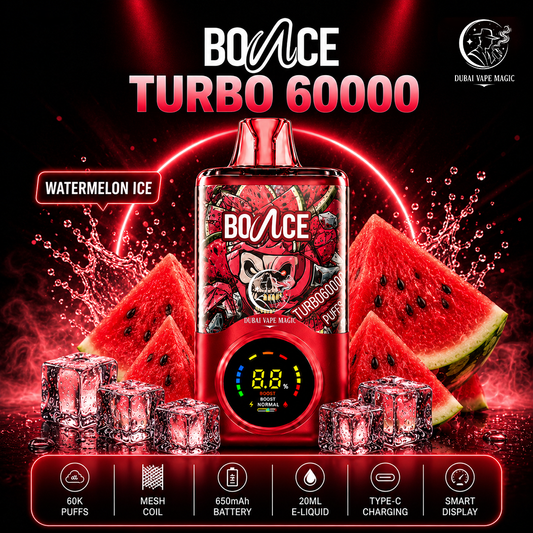 Bounce Turbo 60000 Puffs Disposable Vape – Dubai, UAE