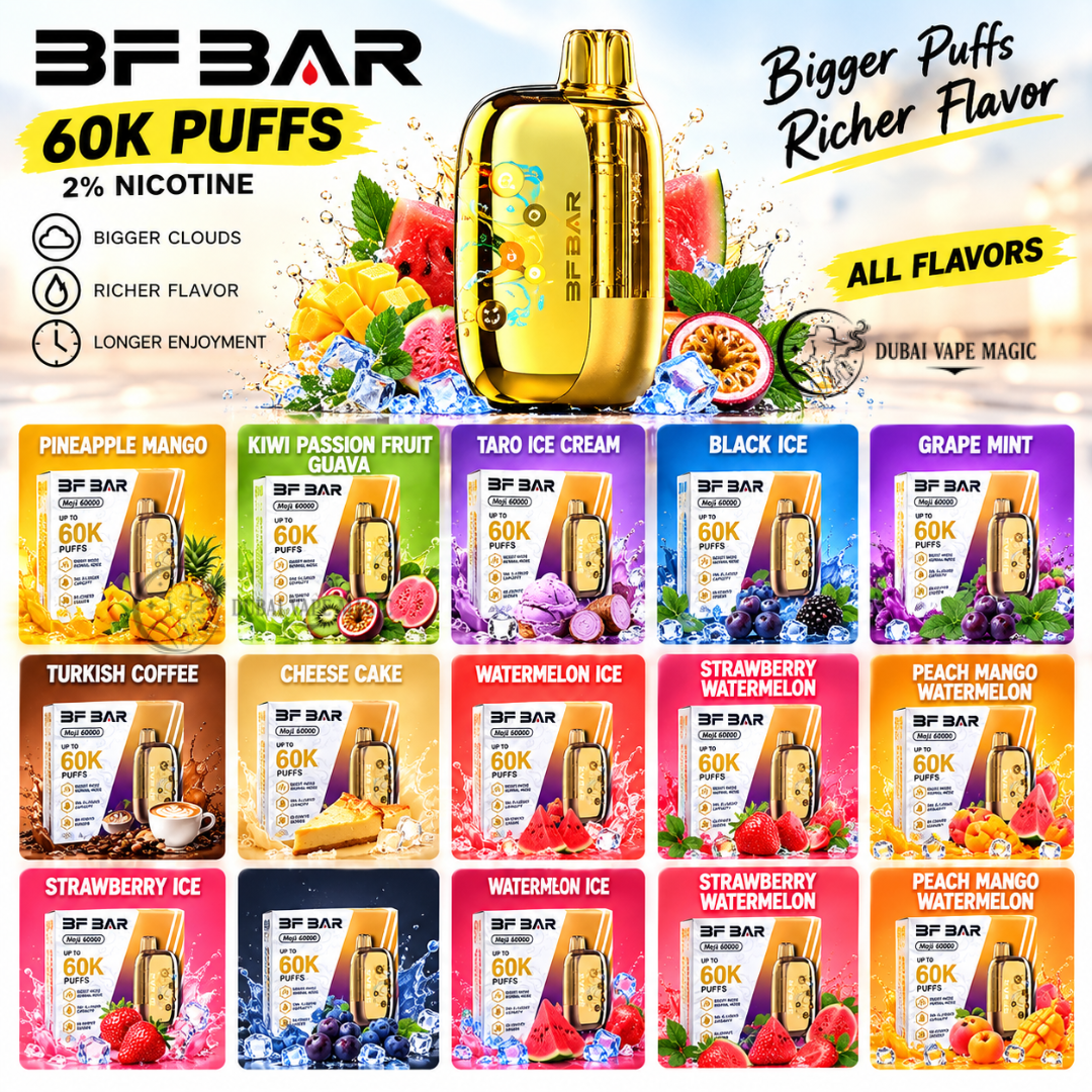 BF BAR Majic 60000 Puffs Disposable Vape Watermelon Ice Flavour 2% Nicotine Dubai Vape Magic