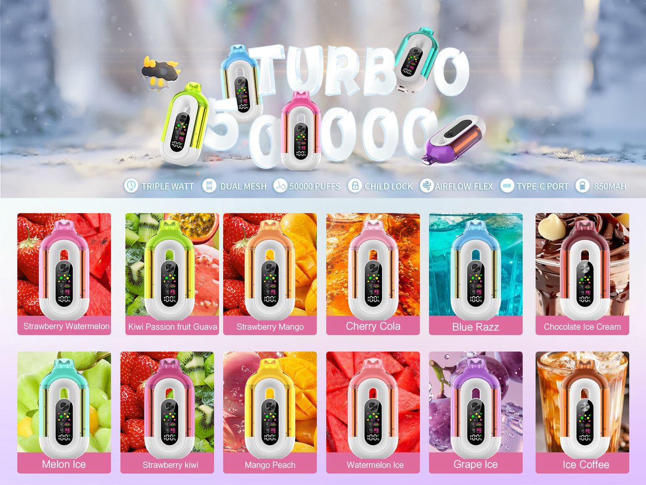BOUNCE Turbo 50000 Puffs Vape (5%) | Dubai Vape Magic