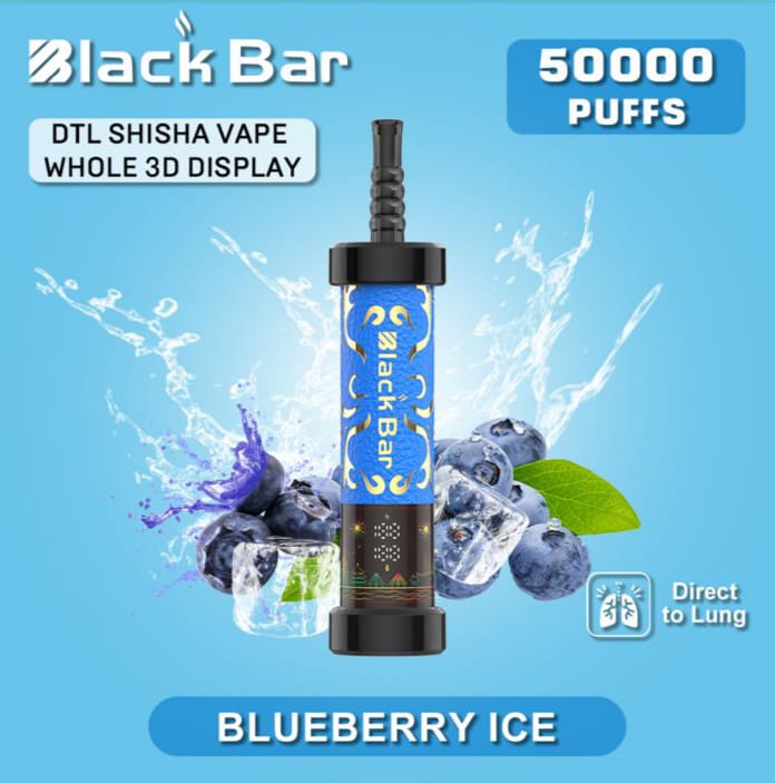 Black Bar 50000 Puffs DTL Shisha Vape | Dubai Vape Magic
