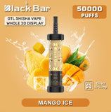 Black Bar 50000 Puffs DTL Shisha Vape | Dubai Vape Magic