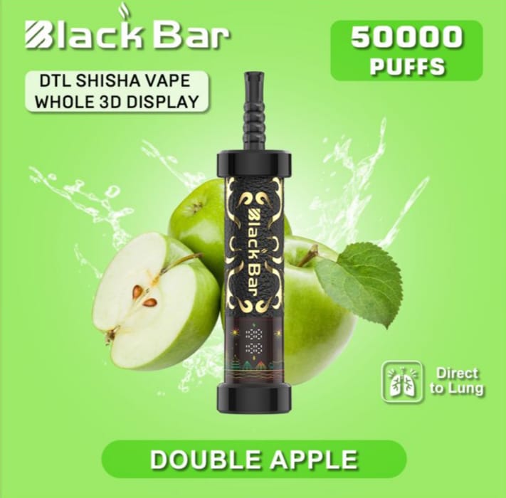 Black Bar 50000 Puffs DTL Shisha Vape | Dubai Vape Magic