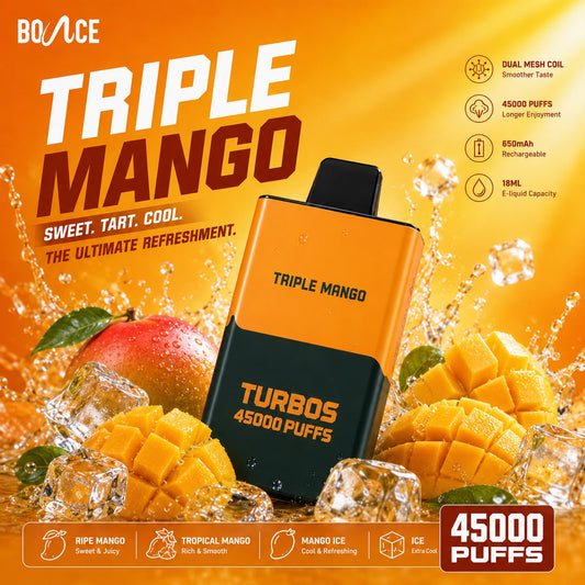 Bounce Turbos 45000 Puffs Disposable Vape | Dubai Vape Magic