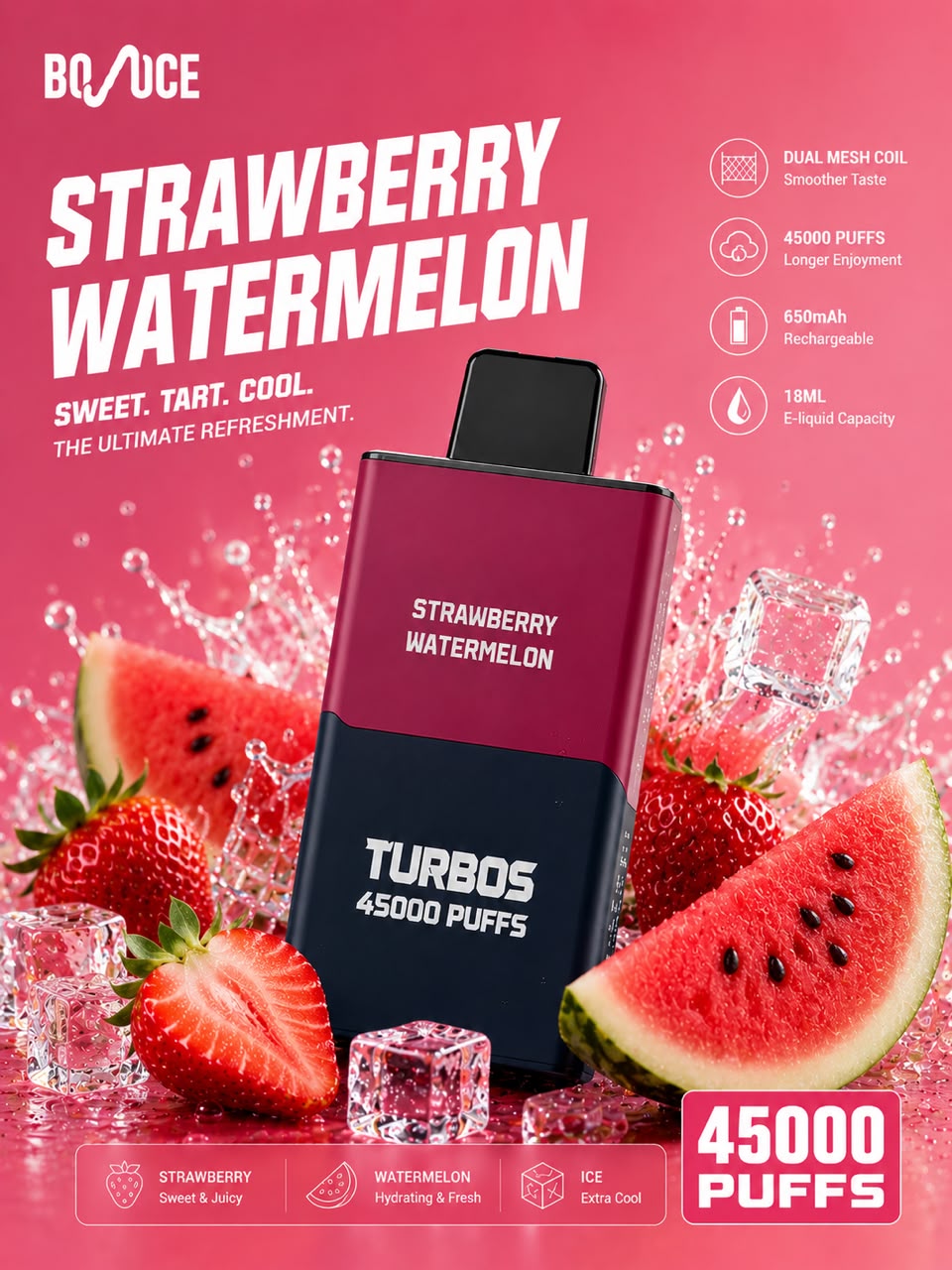 Bounce Turbos 45000 Puffs Disposable Vape | Dubai Vape Magic