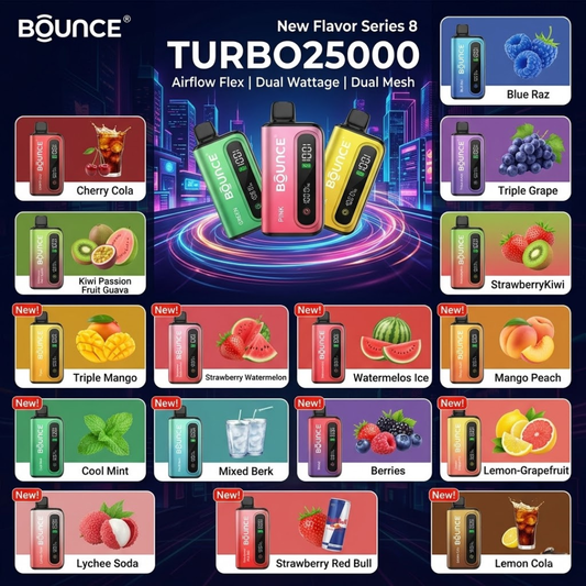 Buy Bounce Turbo 25000 Puffs Disposable Vape in Dubai