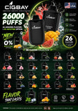 Buy Cigbay 26000 Puffs Vape Pods in Dubai