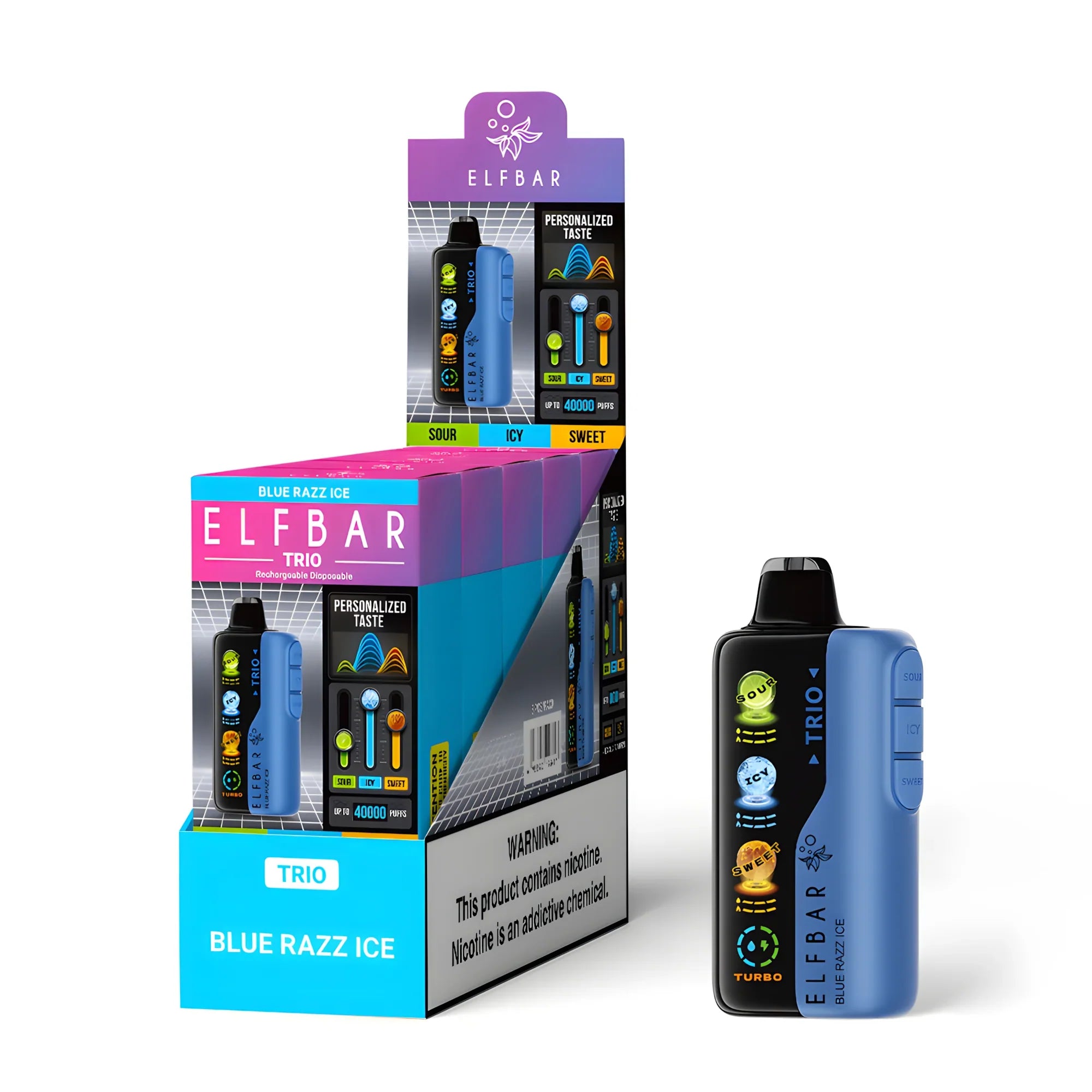 Buy ELFBAR TRIO 40000 Puffs Disposable Vape in Dubai
