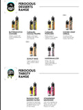 Buy Ferocious E-Liquid 100ml Shortfill 6mg & Nic Salt | Vape Dubai