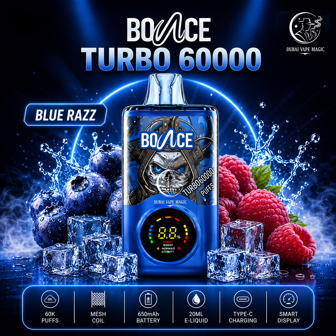 Bounce Turbo 60000 Puffs Disposable Vape – Dubai, UAE