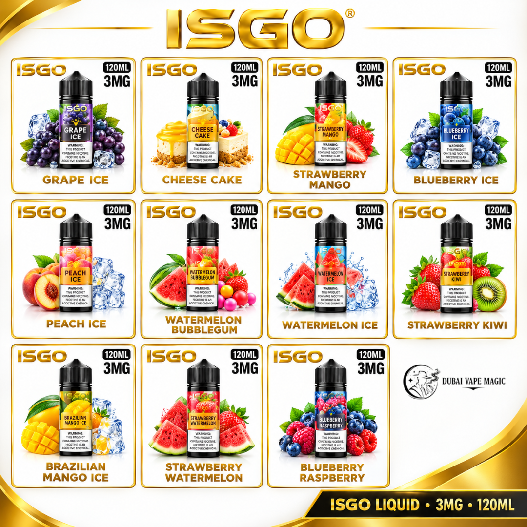 ISGO 120ML E-Liquid 3MG | Dubai Vape Magic