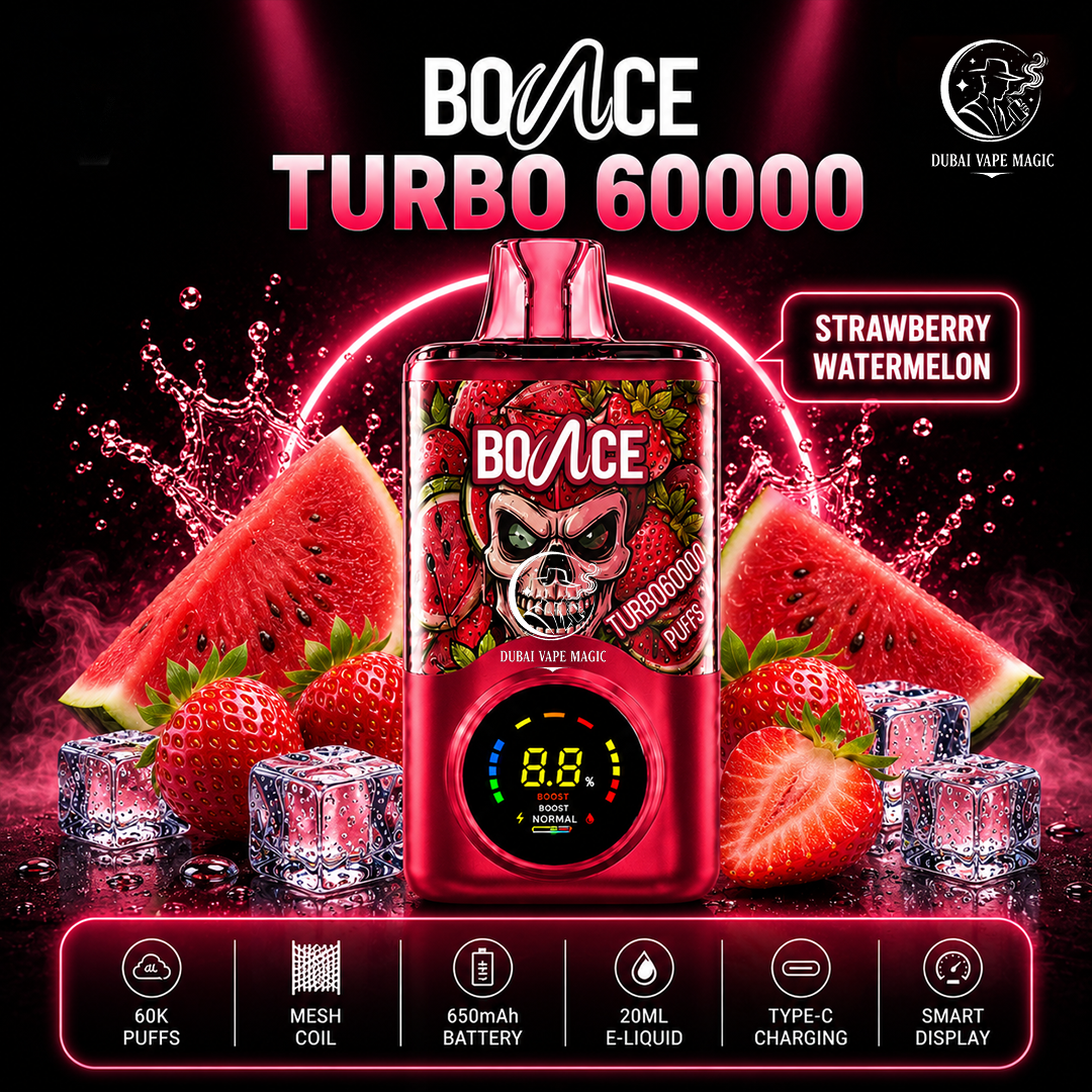 Bounce Turbo 60000 Puffs Disposable Vape – Dubai, UAE