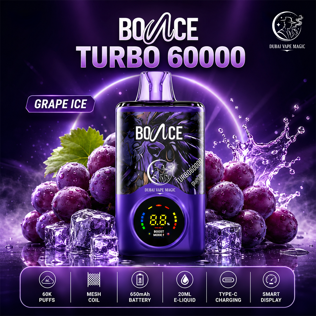 Bounce Turbo 60000 Puffs Disposable Vape – Dubai, UAE